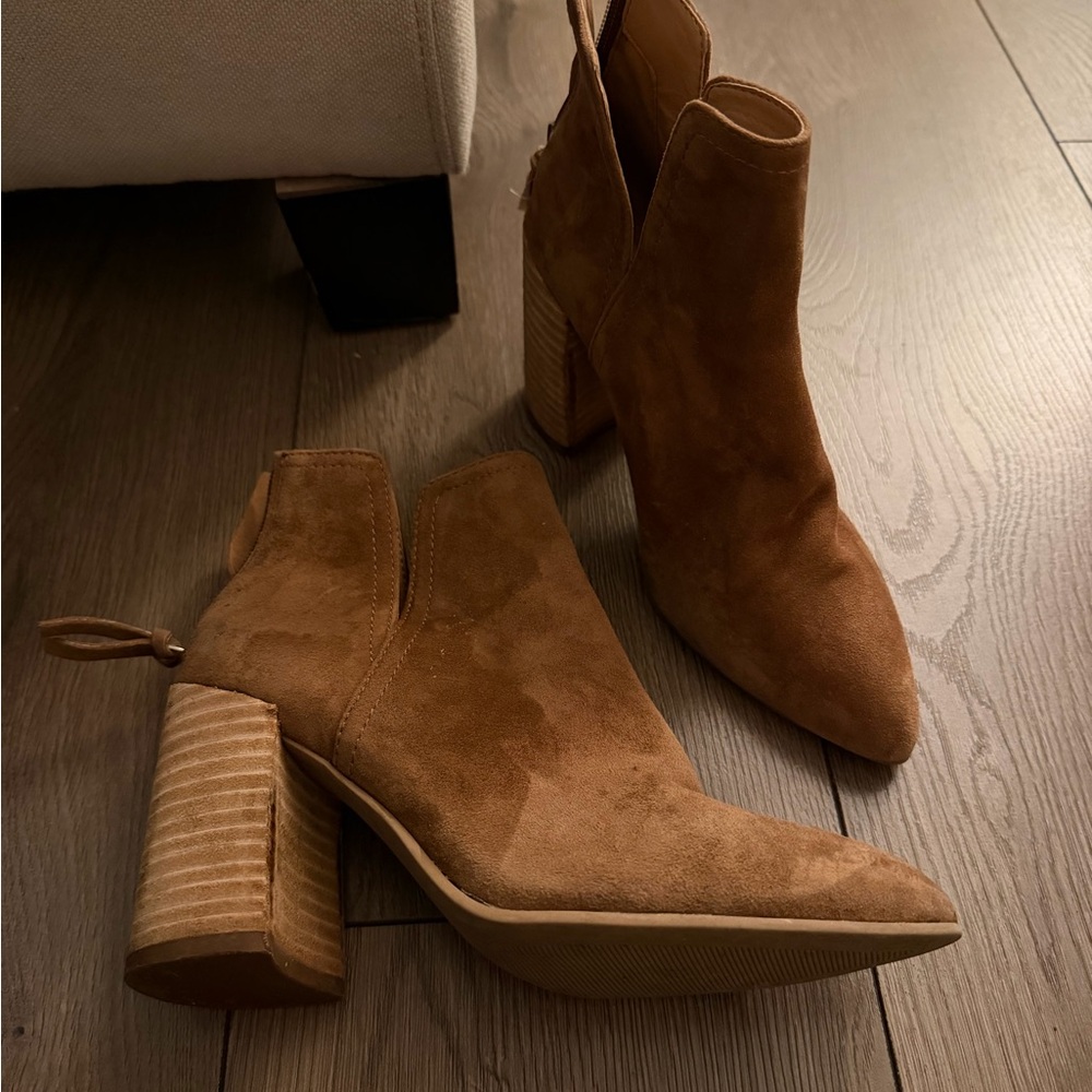 Steve Madden Brown Suede Heeled Boots